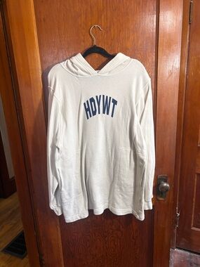 Ivory/Off-White Cozy HDYWT Brand Hoodie